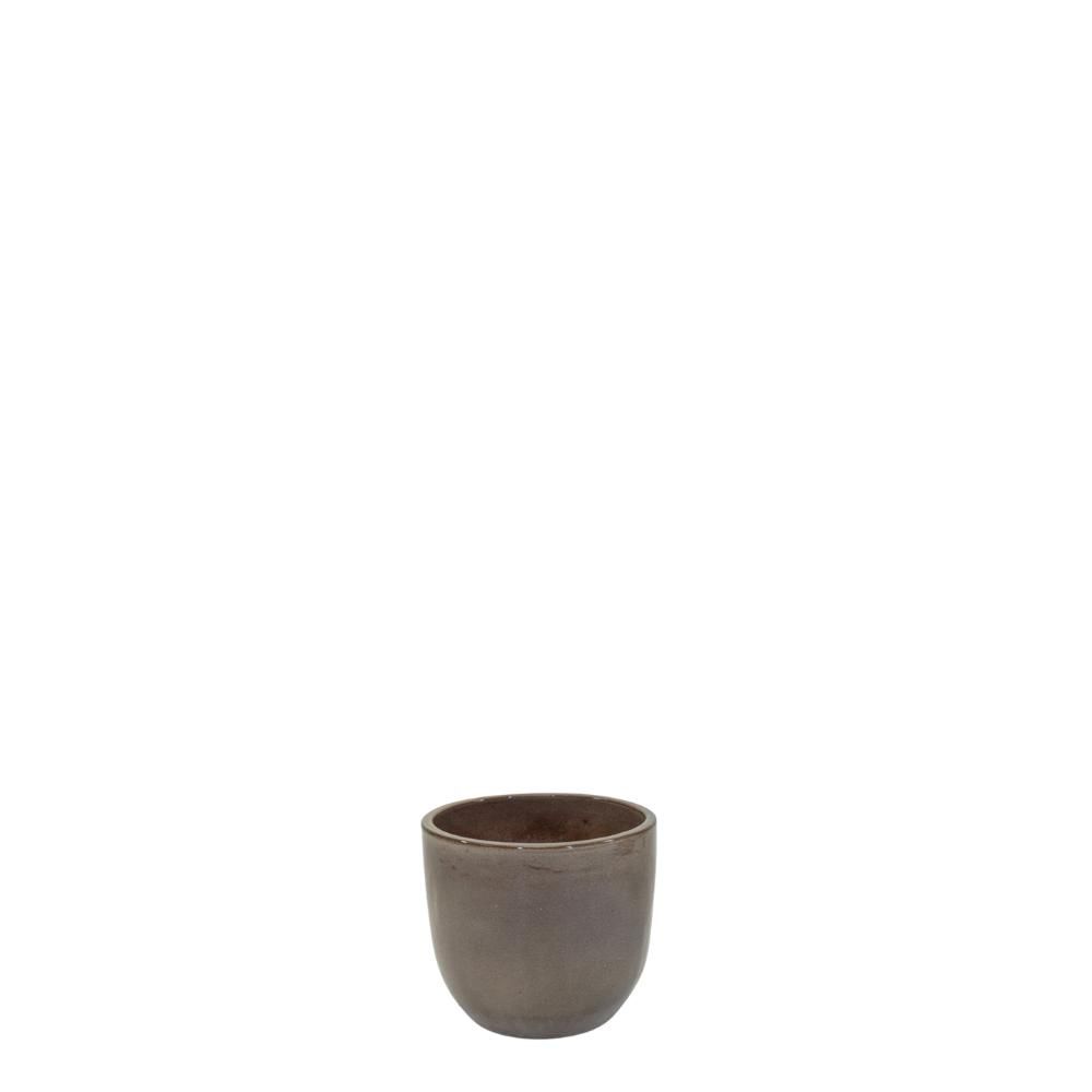 VASO CERAMICA D.30 CM H.27 CM – NOBLE EGG- MARRONE