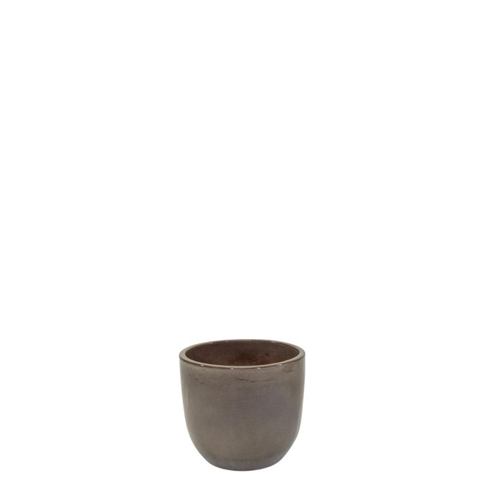 VASO CERAMICA D.40 CM H.36 CM – NOBLE EGG- MARRONE