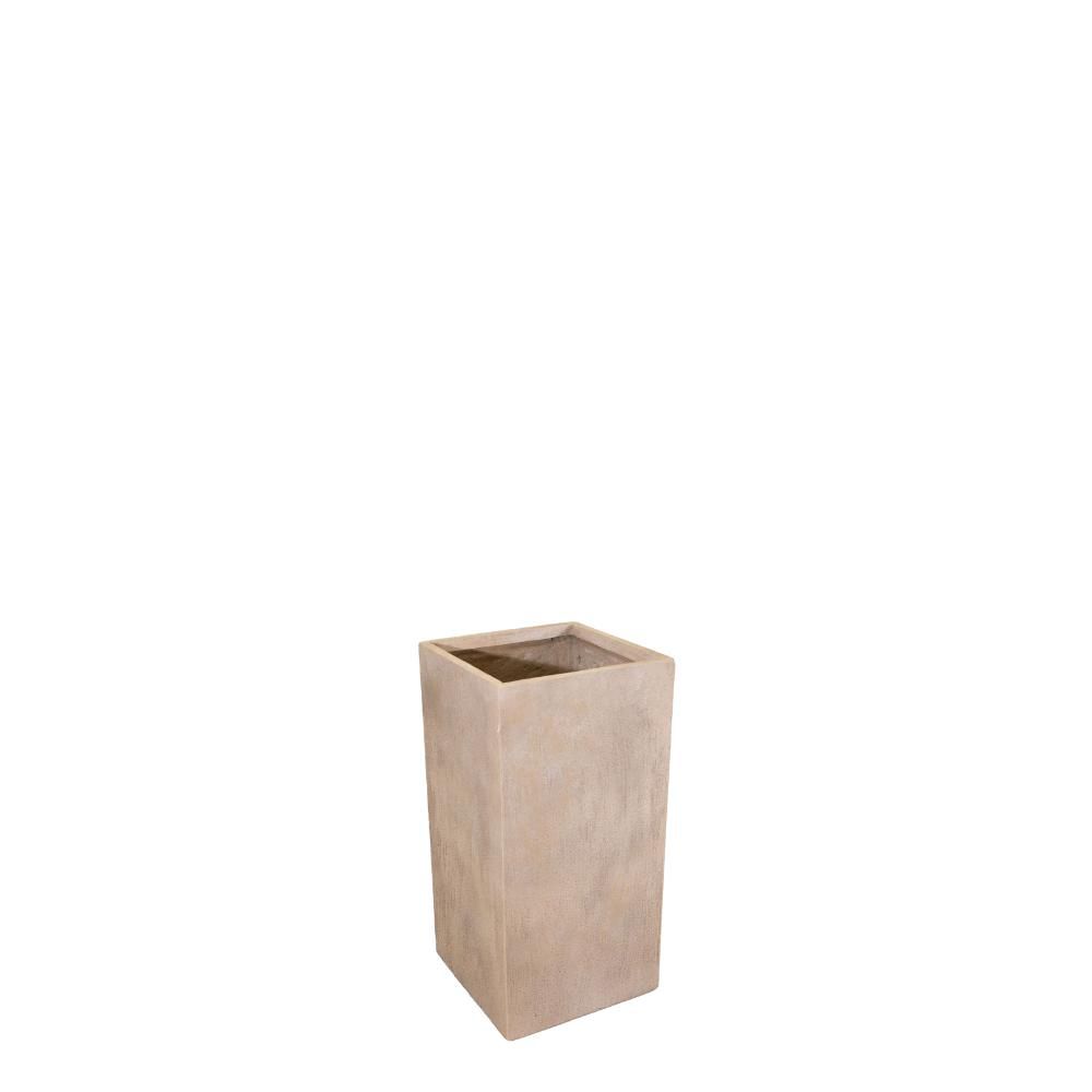 FIORIERA POLIRESINA 28X28 CM H.60 CM -TEXAS CUBIHI- SABBIA