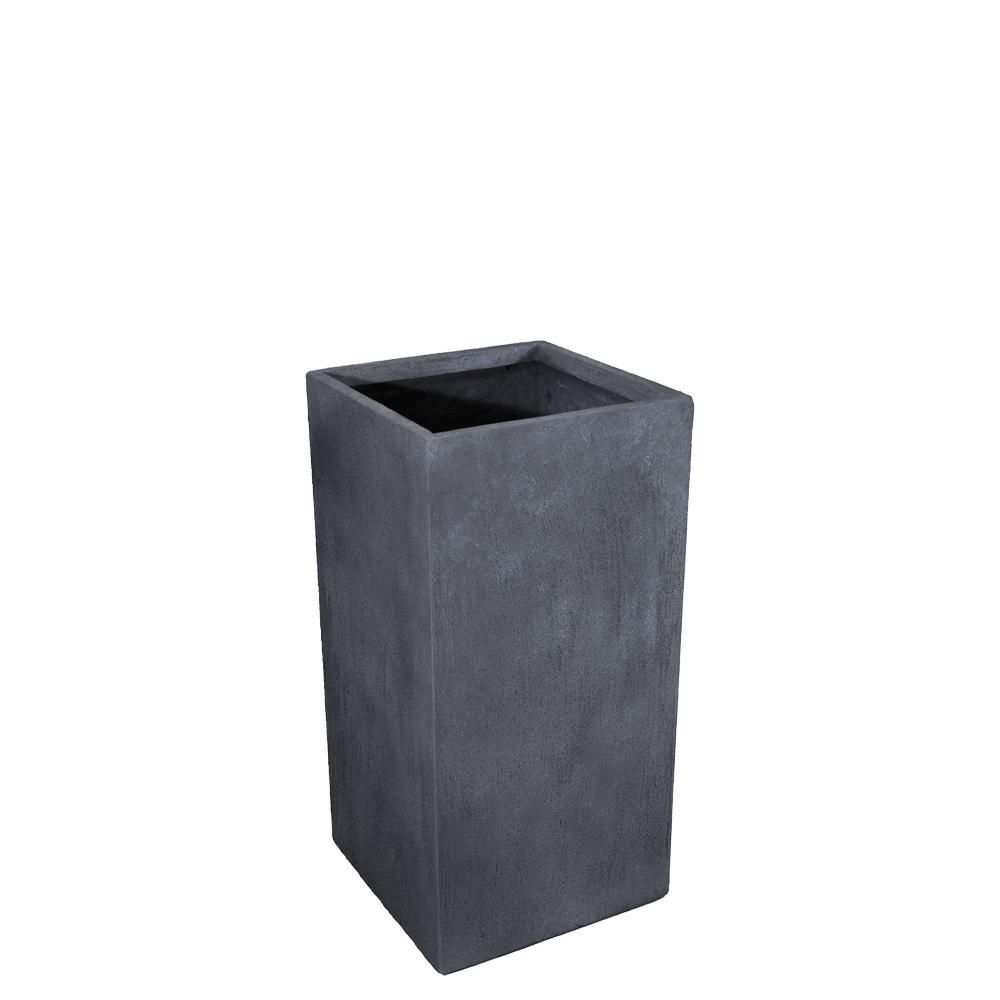 FIORIERA POLIRESINA 28X28 CM H.60 CM -TEXAS CUBIHI- ANTRACITE