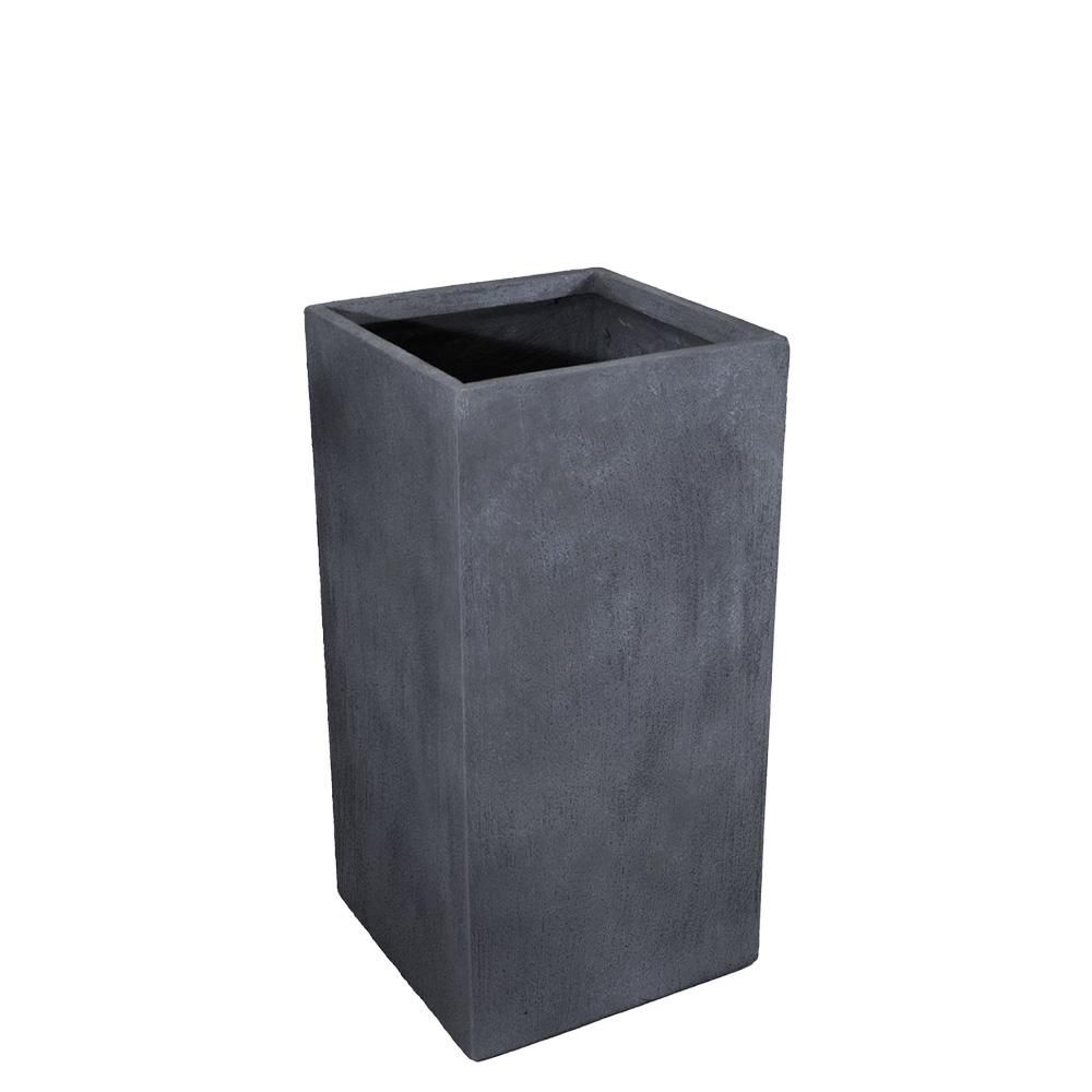 FIORIERA POLIRESINA 33X33 CM H.70 CM -TEXAS CUBIHI- ANTRACITE