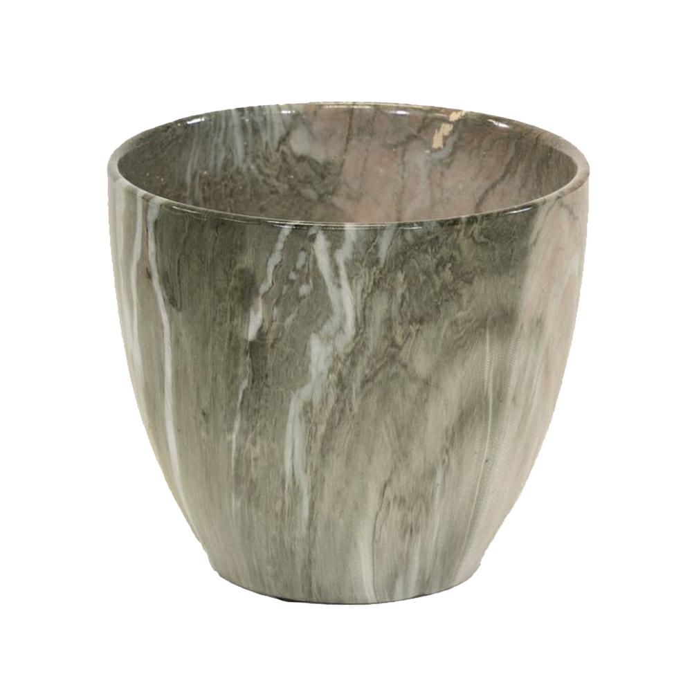 VASO CERAMICA D.21 CM H.19 CM -EMPEROR EGG- VERDE