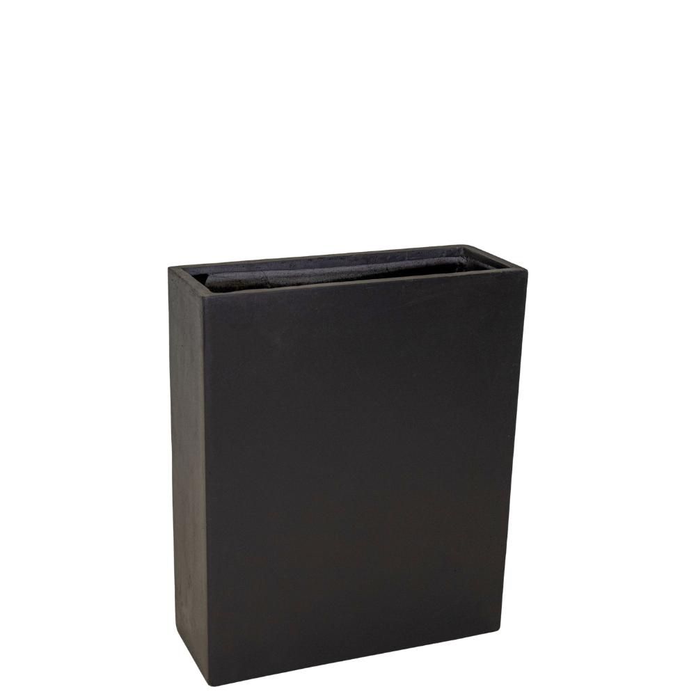 FIORIERA POLIRESINA 60X22X72 CM -CLAYFIBRE- ANTRACITE
