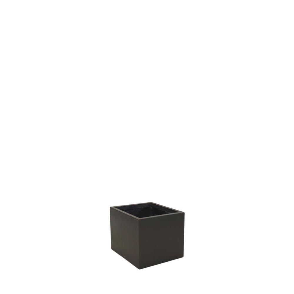FIORIERA POLIRESINA 23X23 H.23 CM -CLAYFIBRE CUBIHI- ANTRACITE