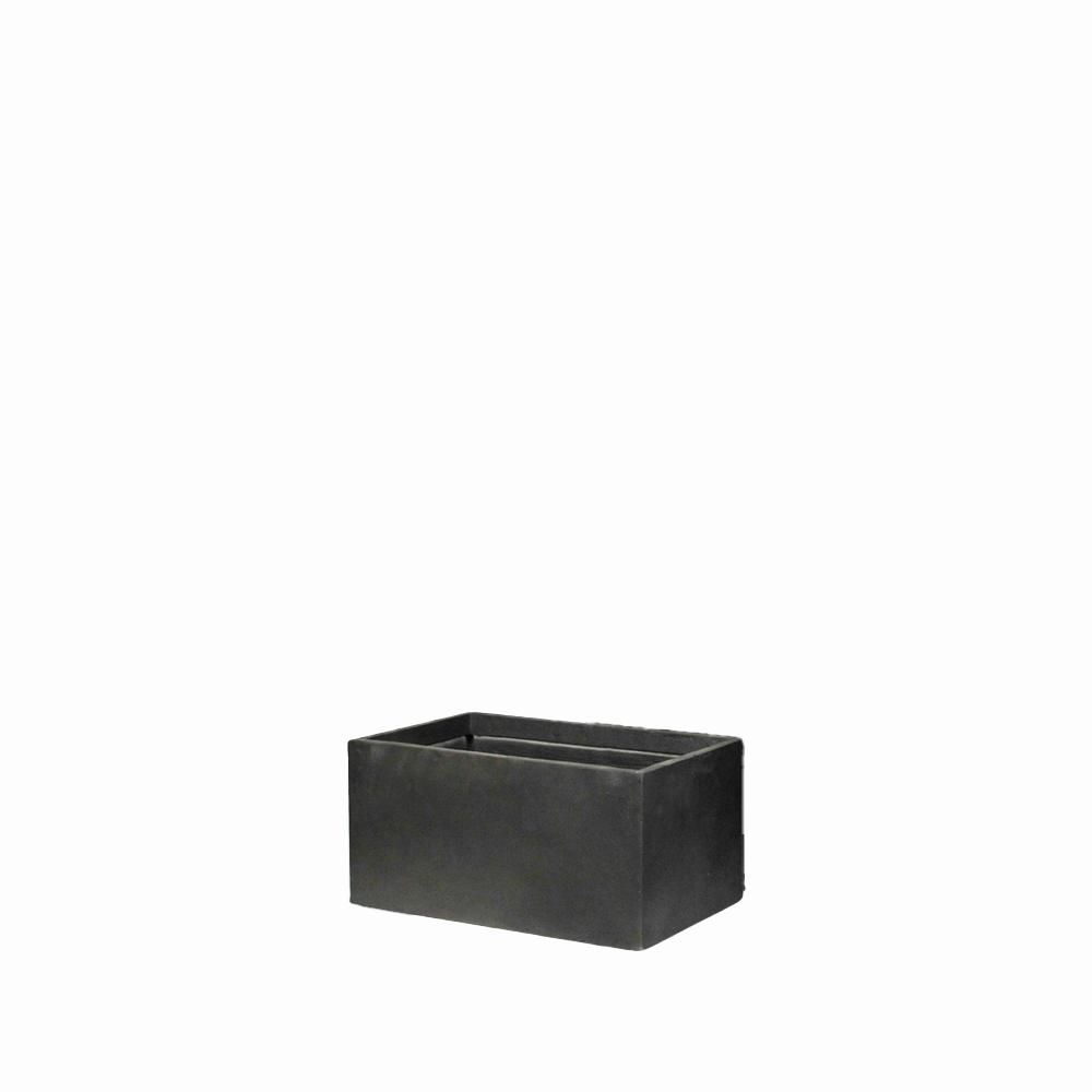 FIORIERA POLIRESINA 60X30 H.30 CM -CLAYFIBRE BIGULAR- ANTRACITE