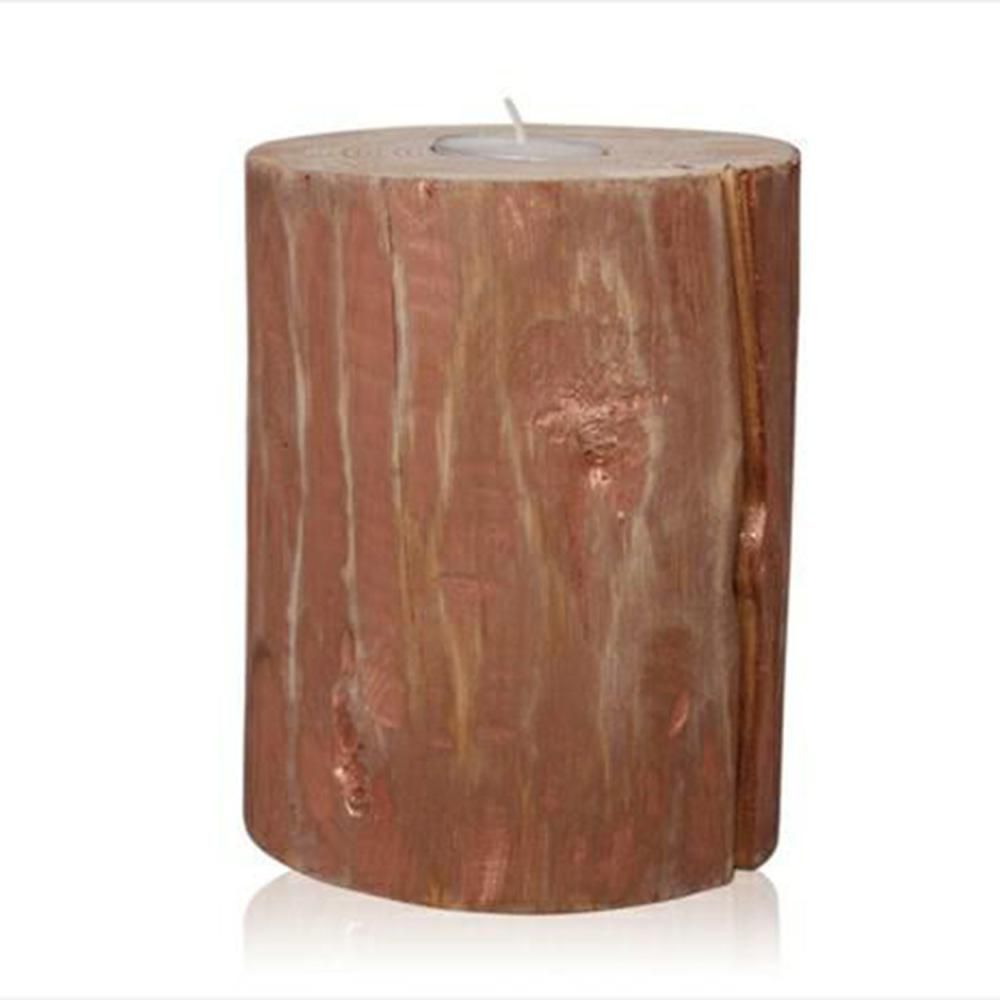PORTATEALIGHT LEGNO-COZY- D11 H13 RAME