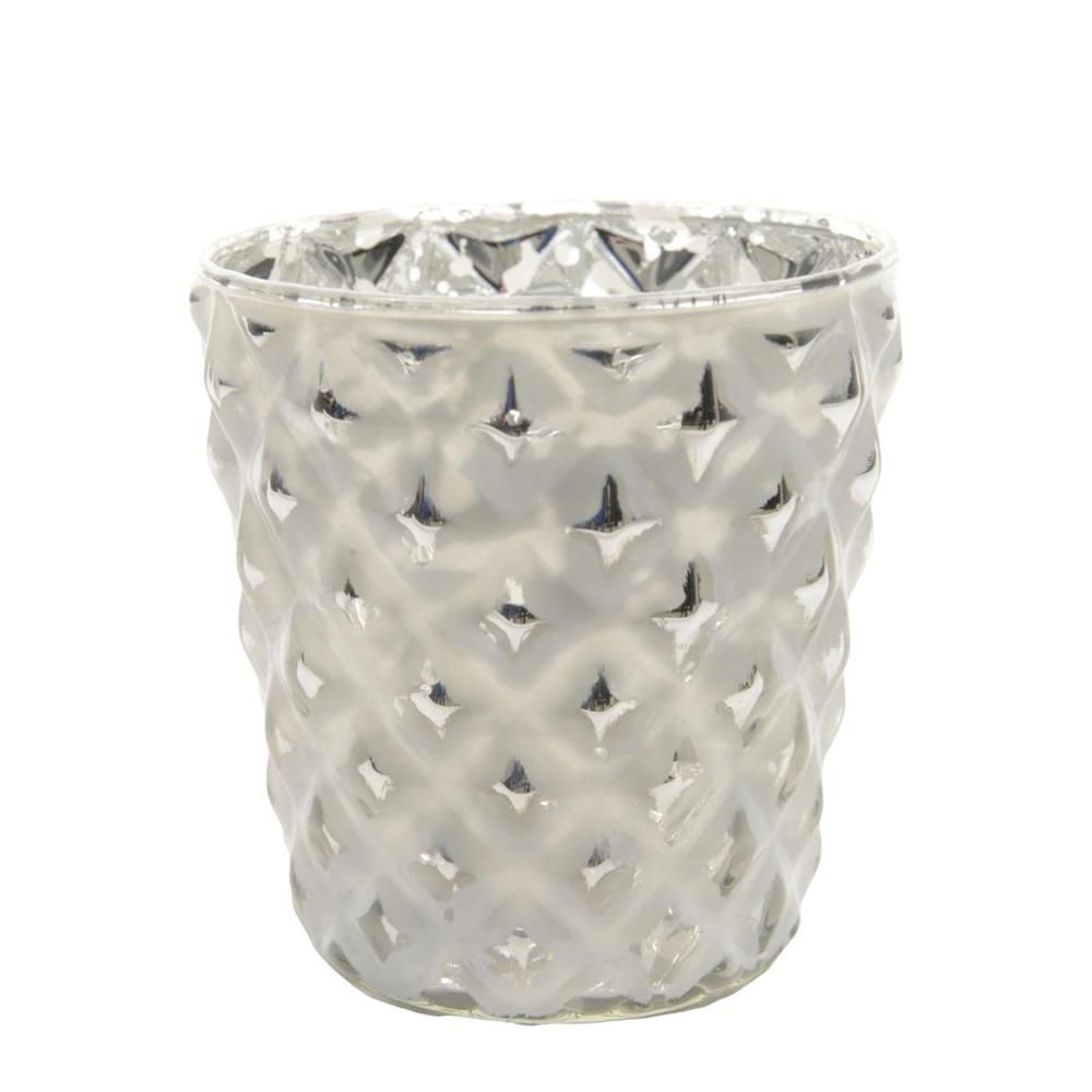 PORTATEALIGHT VETRO-DIAMOND CUT- 8,5X9 BIANCO