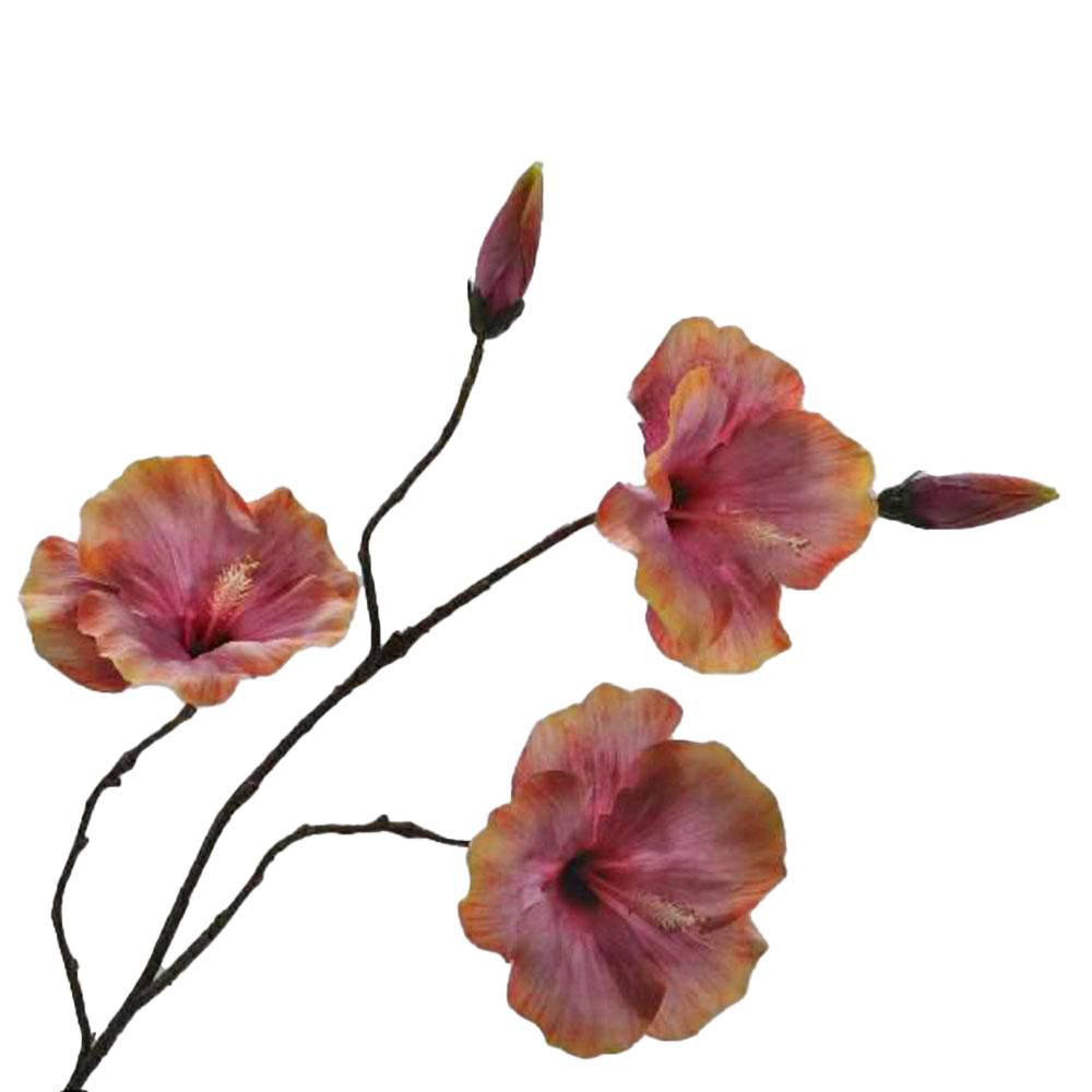 HIBISCUS SPRAY CM.90 MARRONE
