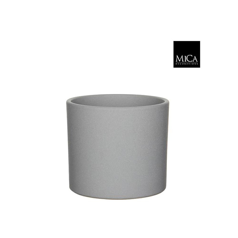 VASO CERAMICA TONDO D.17,5 CM H.14,5 CM -ERA- GRIGIO SCURO