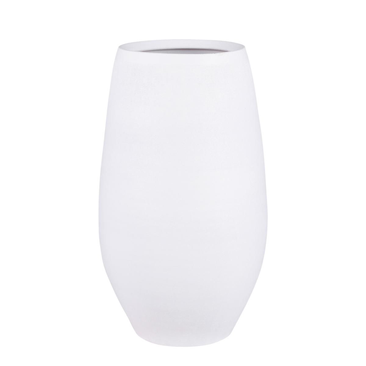 VASO CERAMICA D.29 CM H.50 CM -DOURO- BIANCO MATT