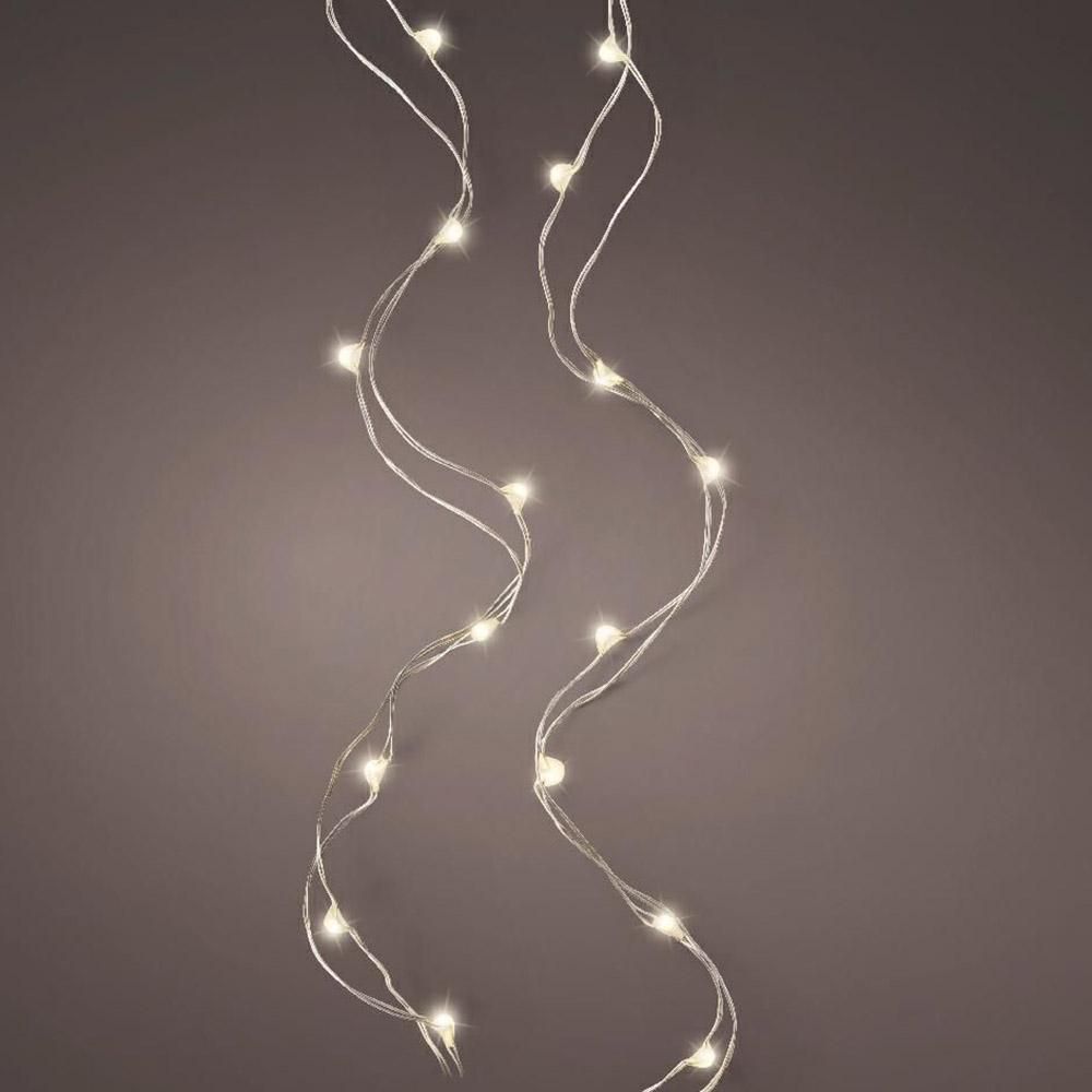 FILO 100 MICROLED 495CML.CALDA/F.ARGENTO BATTERIA INTERNO