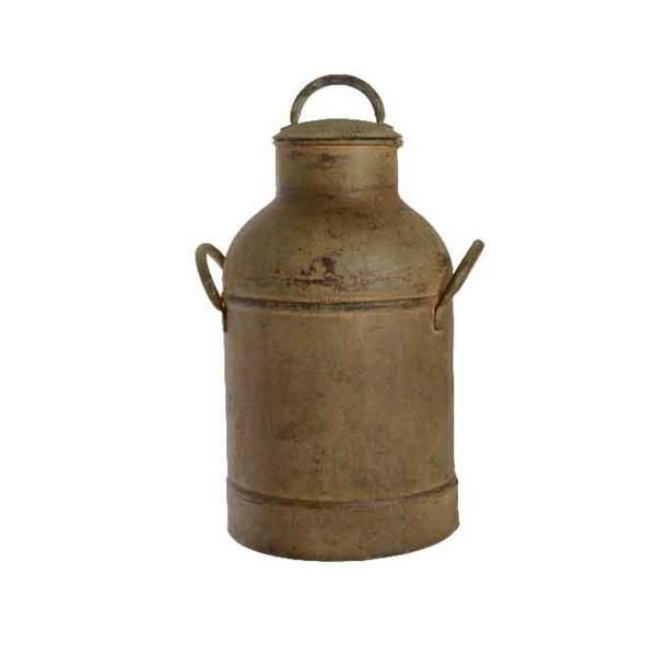 BIDONE LATTE ZINCO 20X31 CM H.40 CM RUGGINE