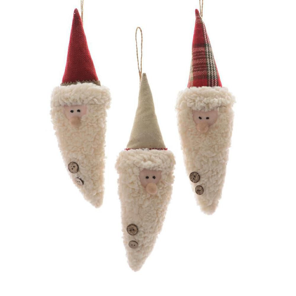 TESTA BABBO NATALE H.25CM D/APP. 3ASS. ROSSO