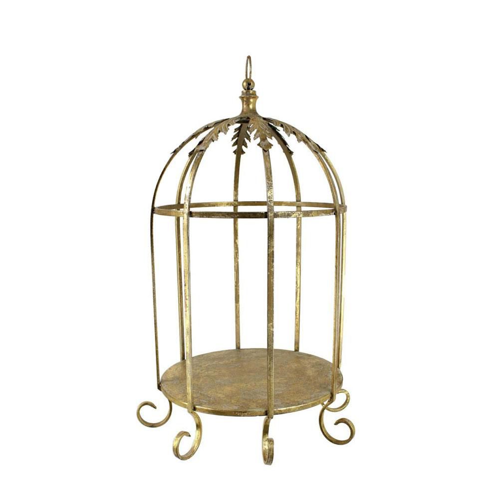 GABBIA METALLO 56X56 H86 CM ORO