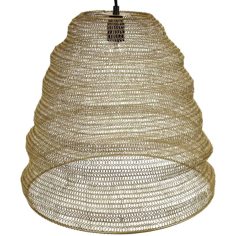 LAMPADARIO IN METALLO 50X50X51 CM ORO