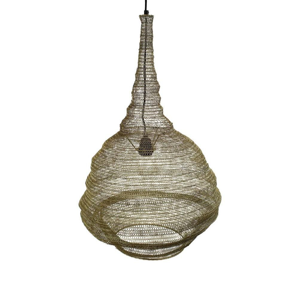 LAMPADARIO IN METALLO 48X48X77 CM ORO