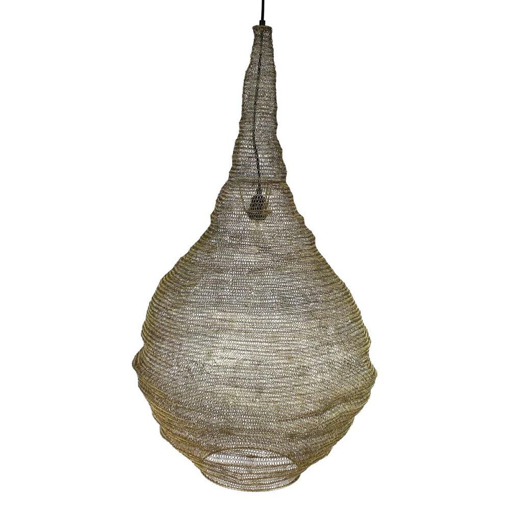 LAMPADARIO IN METALLO 61X61X97 CM ORO