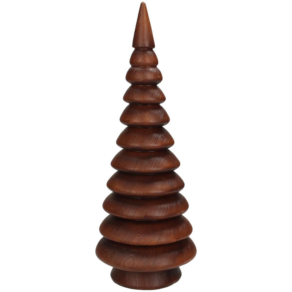ORNAMENTO POLIRESINA -ALBERO- D.12,2 CM H.31 CM MARRONE