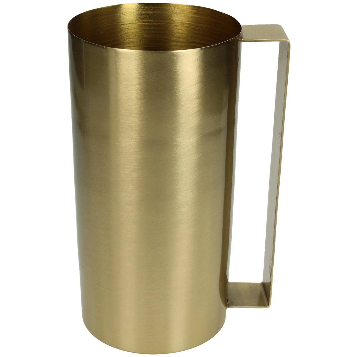 VASO METALLO C/MANICO 12,5X10 CM H.19,5 CM BRONZO