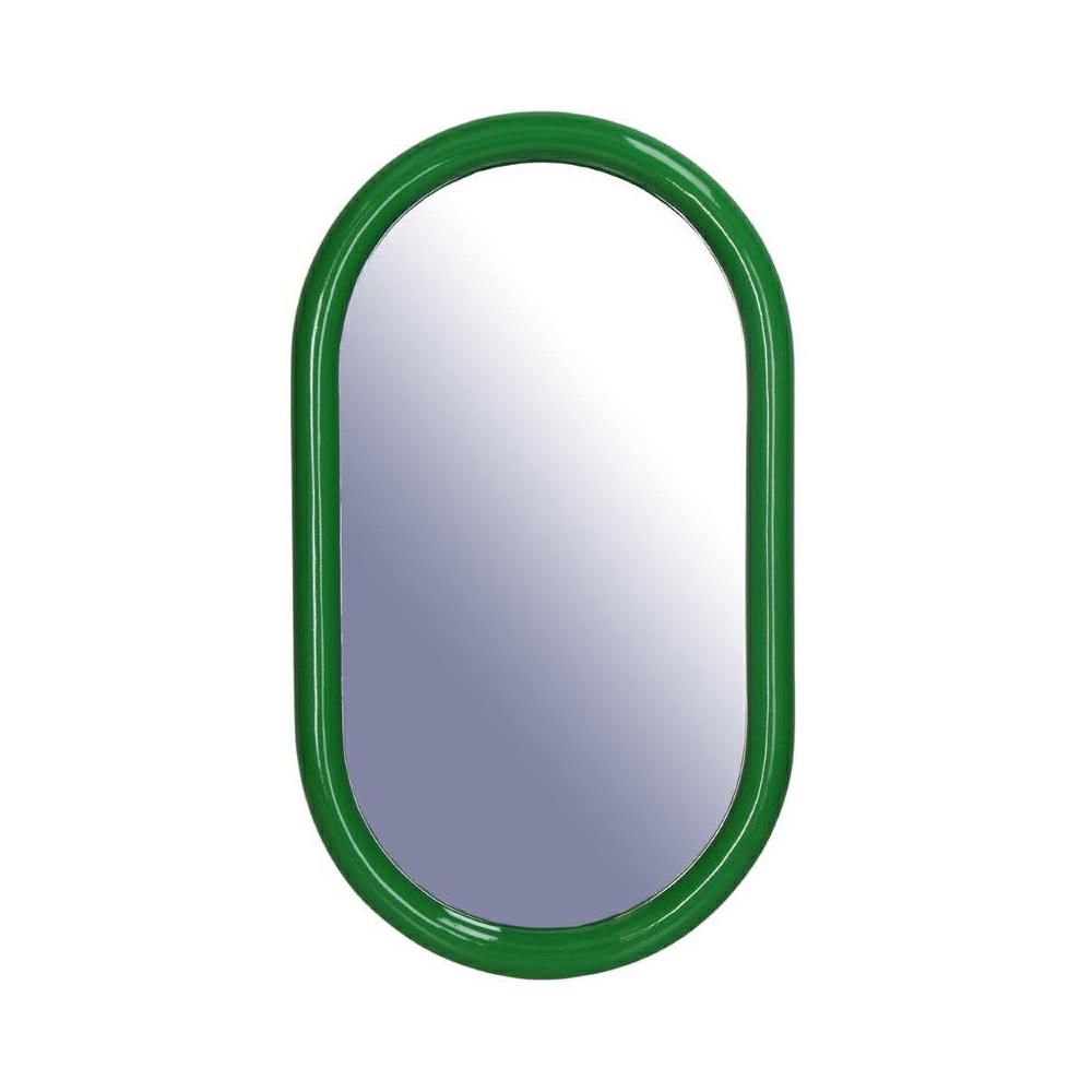SPECCHIO POLIRESINA OVALE 27,5X47,5 CM H.2 CM VERDE