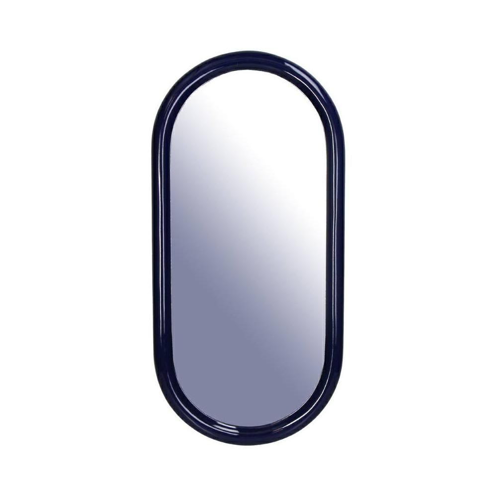 SPECCHIO POLIRESINA OVALE 27,5X57,5 CM H.2 CM BLU