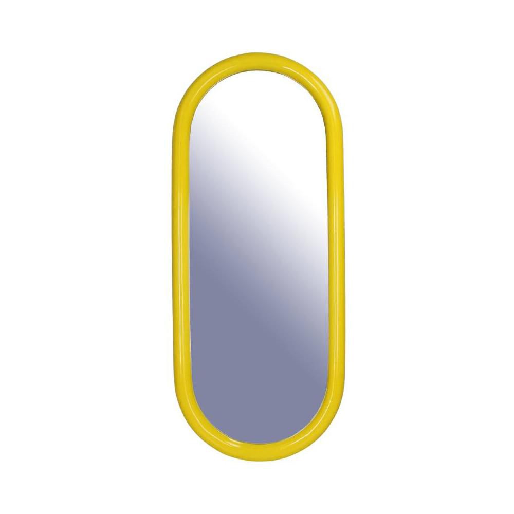 SPECCHIO POLIRESINA OVALE 27,5X67,5 CM H.2 CM GIALLO