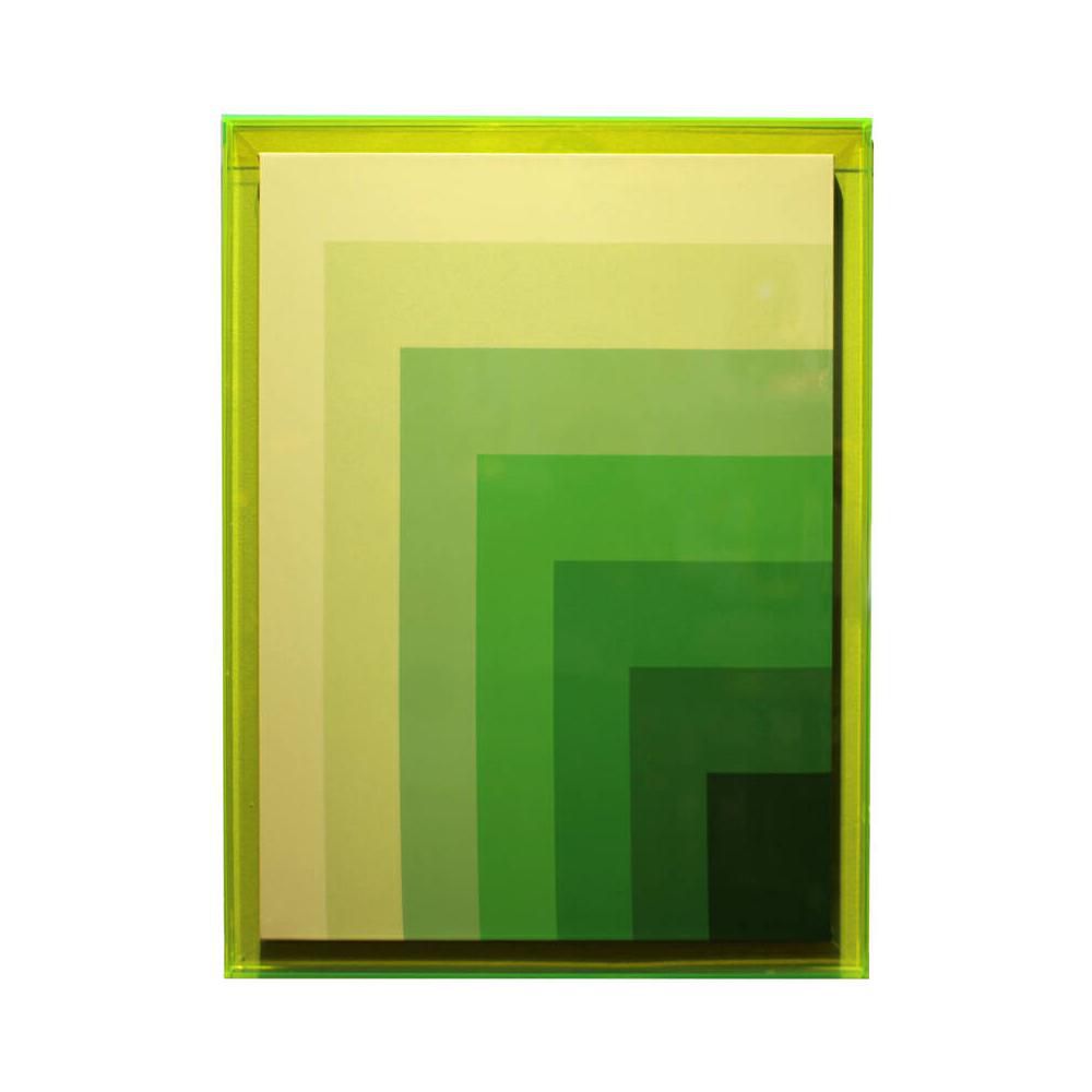 QUADRO RETTANGOLARE ACRILICO 60X80 H.3,3 CM GEOMETRICO GLL/VRD