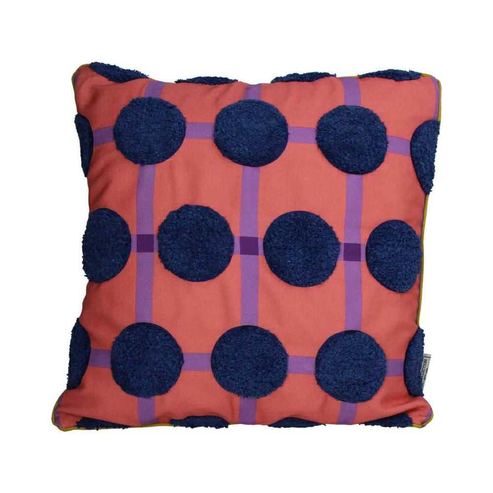 CUSCINO POLY 45X45 CM -POIS- ARANCIONE/VIOLA/BLU