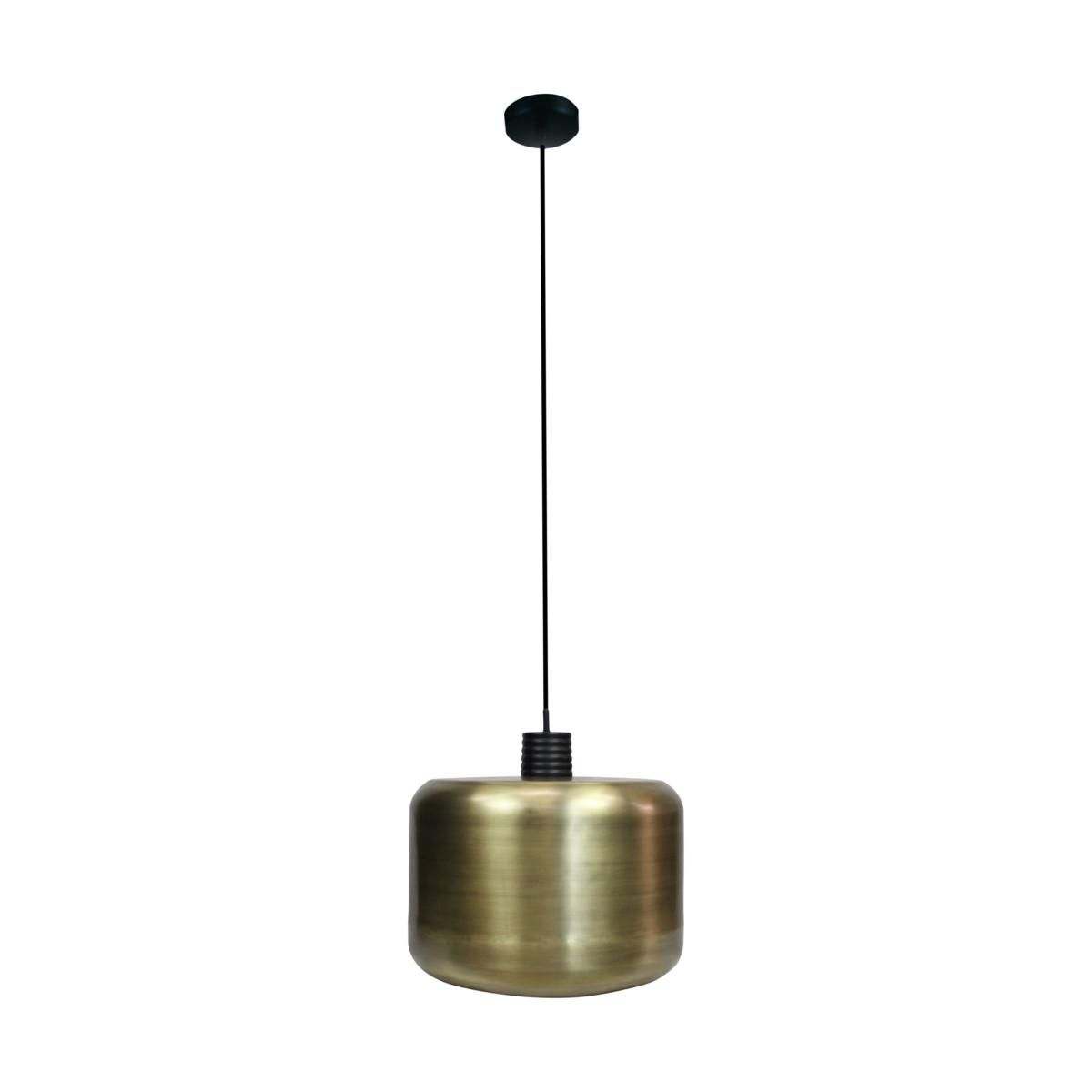 LAMPADARIO METALLO D.56CM H.48 CM OTTONE ANTICATO
