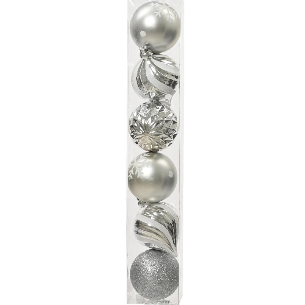 SET 6 SFERE POLY MM.150ARGENTO