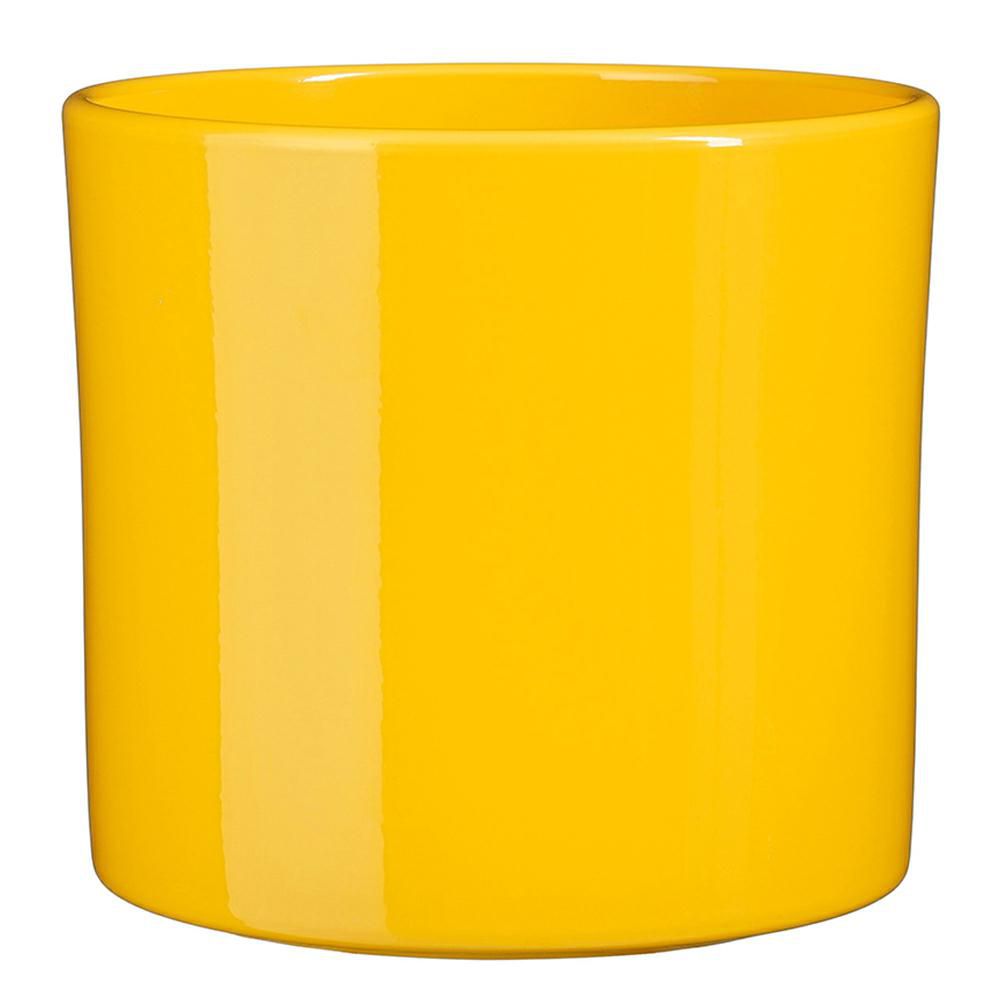 VASO CERAMICA TONDO D.32,5 CM H.31 CM -ERA- GIALLO