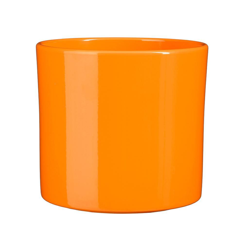 VASO CERAMICA TONDO D.19,5 CM H.17,5 CM -ERA- ARANCIONE