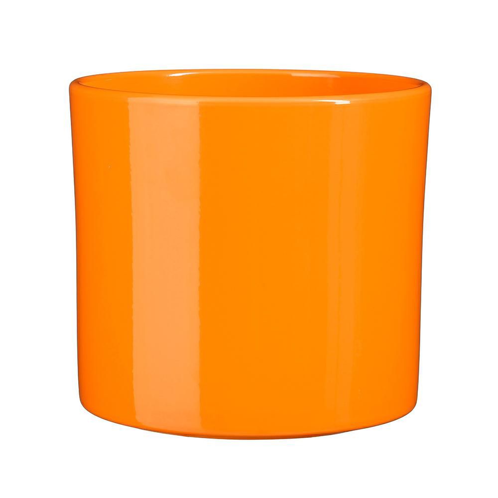 VASO CERAMICA TONDO D.23 CM H.21,5 CM -ERA- ARANCIONE
