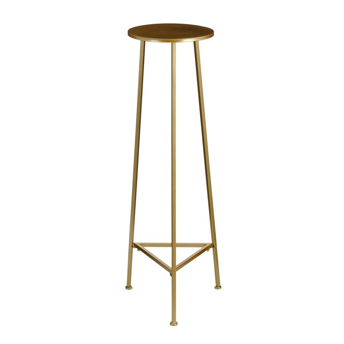 TAVOLO METALLO D.35 CM H.120 CM -ADINE- ORO