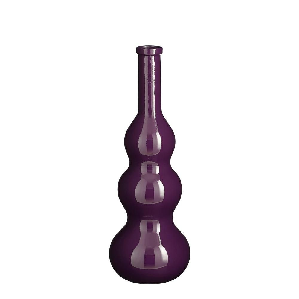 VASO VETRO RICICLATO D.26,5 CM H.75 CM -BENITO- VIOLA