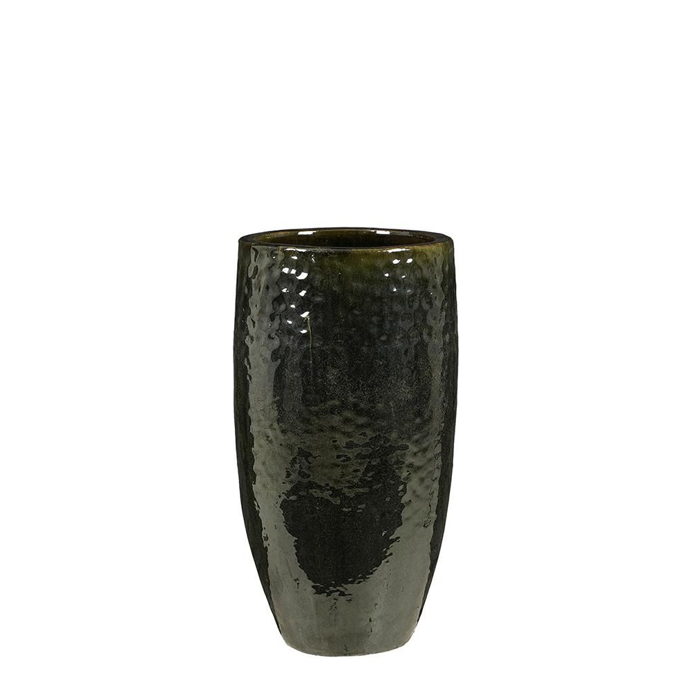 VASO CERAMICA D.35 CM H.64 CM -VULCANO- VERDE