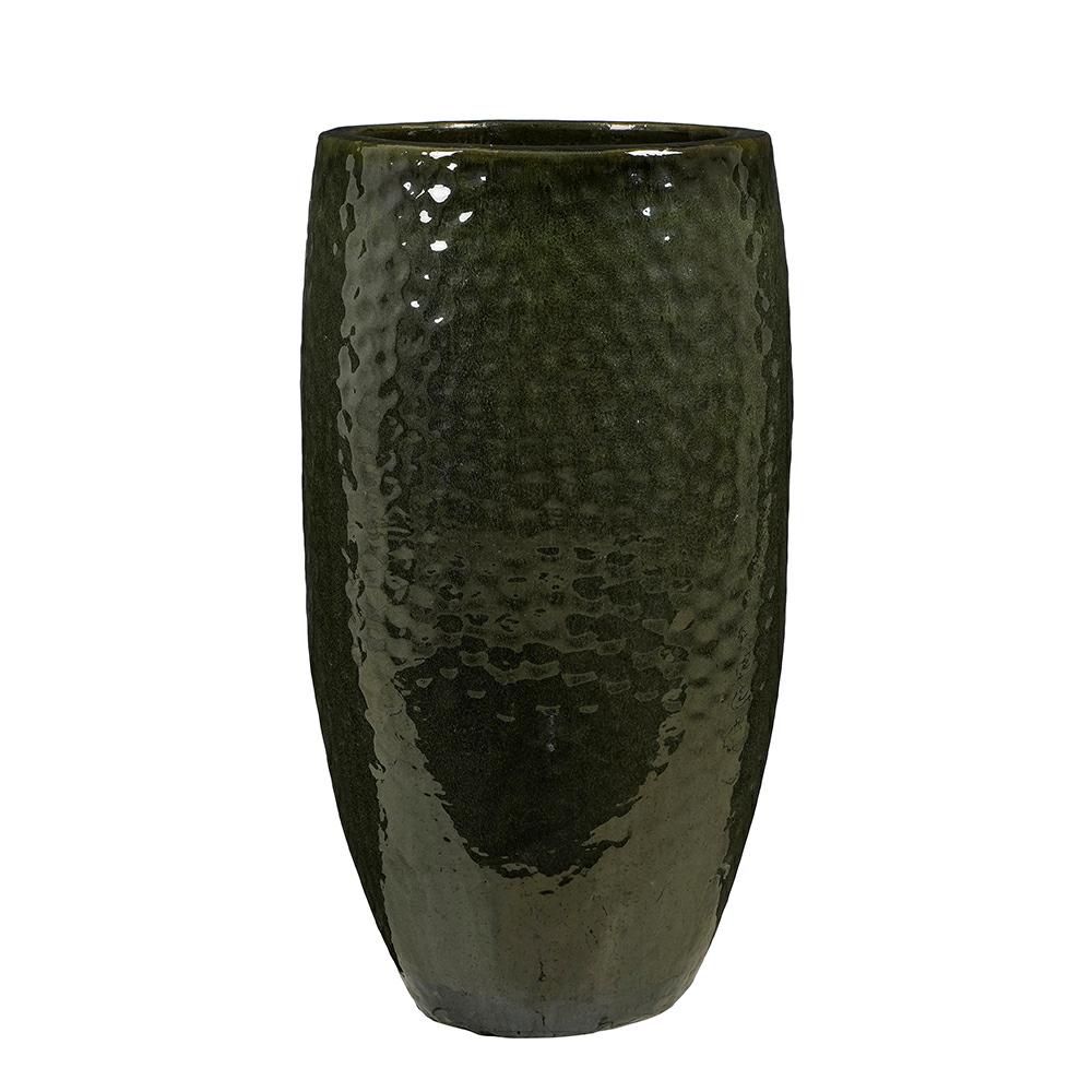 VASO CERAMICA D.47 CM H.88 CM -VULCANO- VERDE