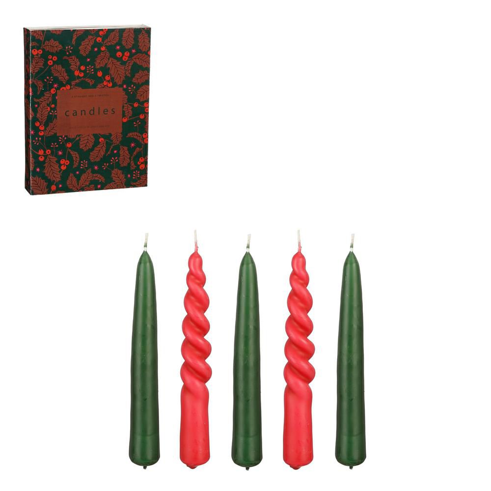 set-5-candele-3-coniche-2-twisted-d-22-cm-h-15-cm-verde-rosso
