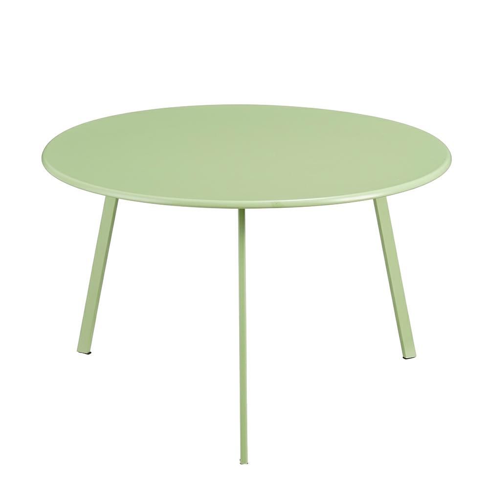 TAVOLO METALLO D.60 CM H.38 CM -SEATLE- VERDE
