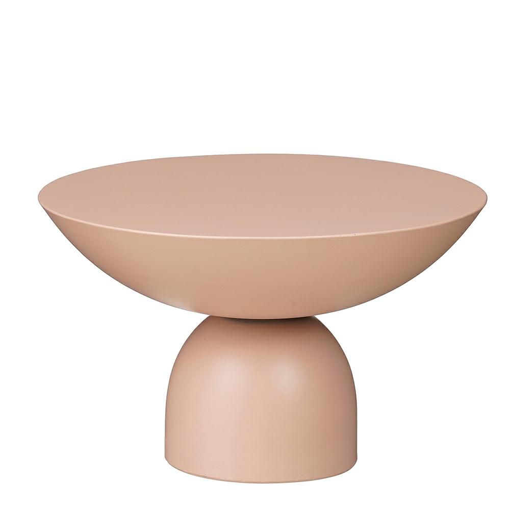 TAVOLO METALLO D.47 CM H.28 CM -CELISE- ROSA