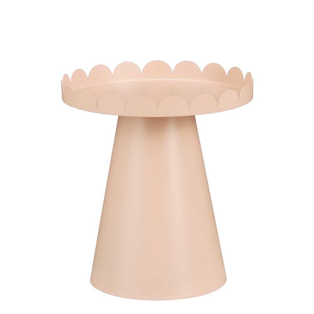 TAVOLO METALLO D.30 CM H.41 CM -KATE- ROSA