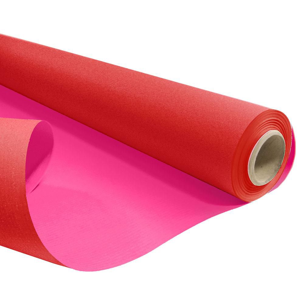 BOBINA KRAFT 0,79X40 MT60GR -DUO KRAFT- ROSSO/FUCSIA
