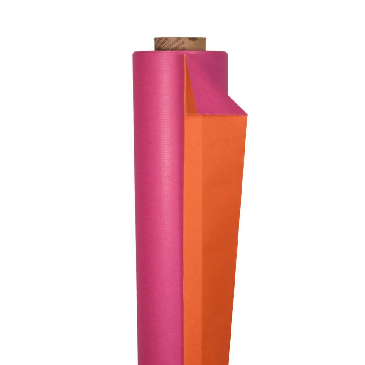 BOBINA KRAFT 0,79X40 MT60GR -DUO KRAFT- FUCSIA/ARANCIO