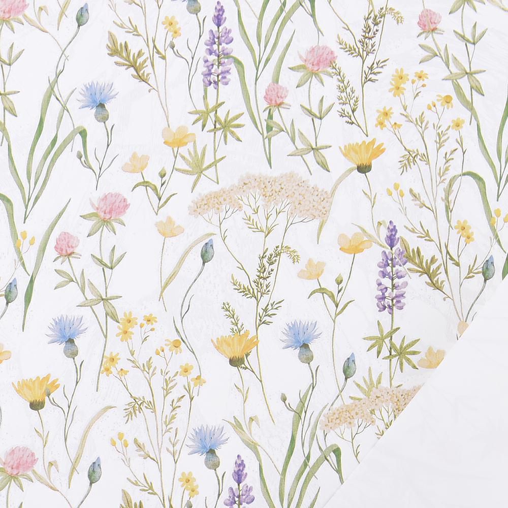 BOBINA PPL FLOREALE -PRATO- CM 100X25 MT BIANCO BOBINA PPL FLOREALE -PRATO- CM 100X25 MT BIANCO