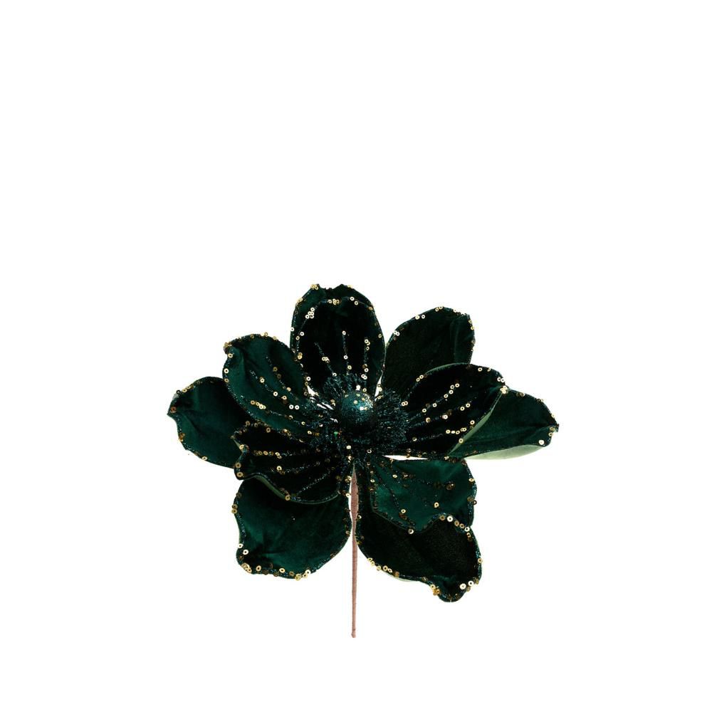 MAGNOLIA RAMO VELLUTO CM.45 VERDE