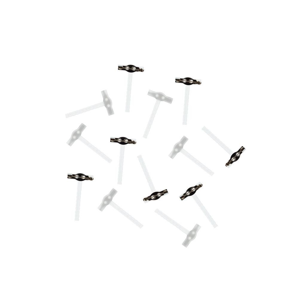 SPILLA PLASTICA 4,2X2,5CM CONF.PZ.50 FLOR CLIP TRASPARENTE