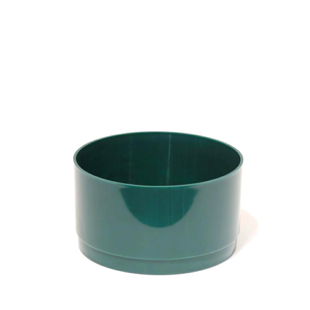 CIOTOLA PLASTICA TRADITIONAL D.13 CM H.7 CM CONF.PZ.6 VERDE