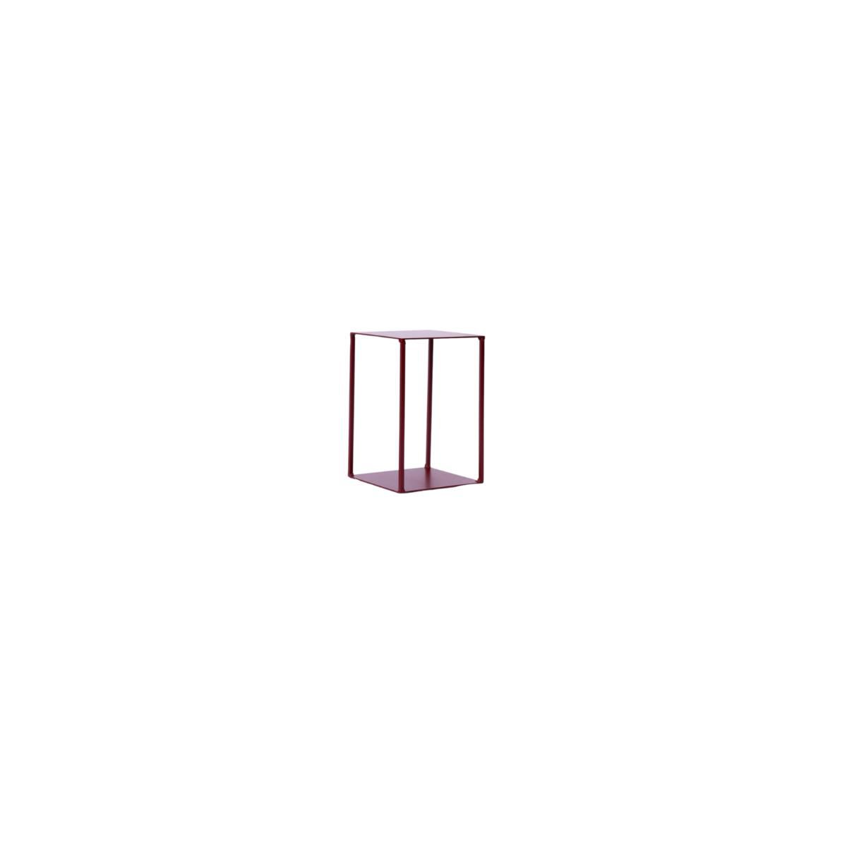ALZATA FERRO BASE QUADRATA 20X20 CM H.30 CM VINACCIA