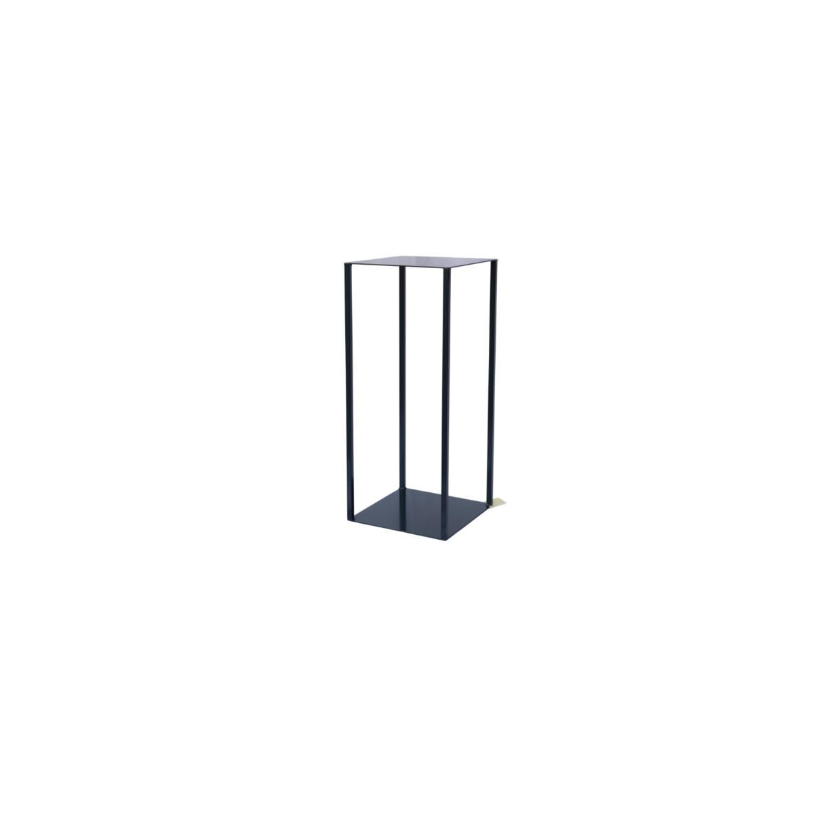 ALZATA FERRO BASE QUADRATA 30X30 CM H.70 CM BLU GRIGIO