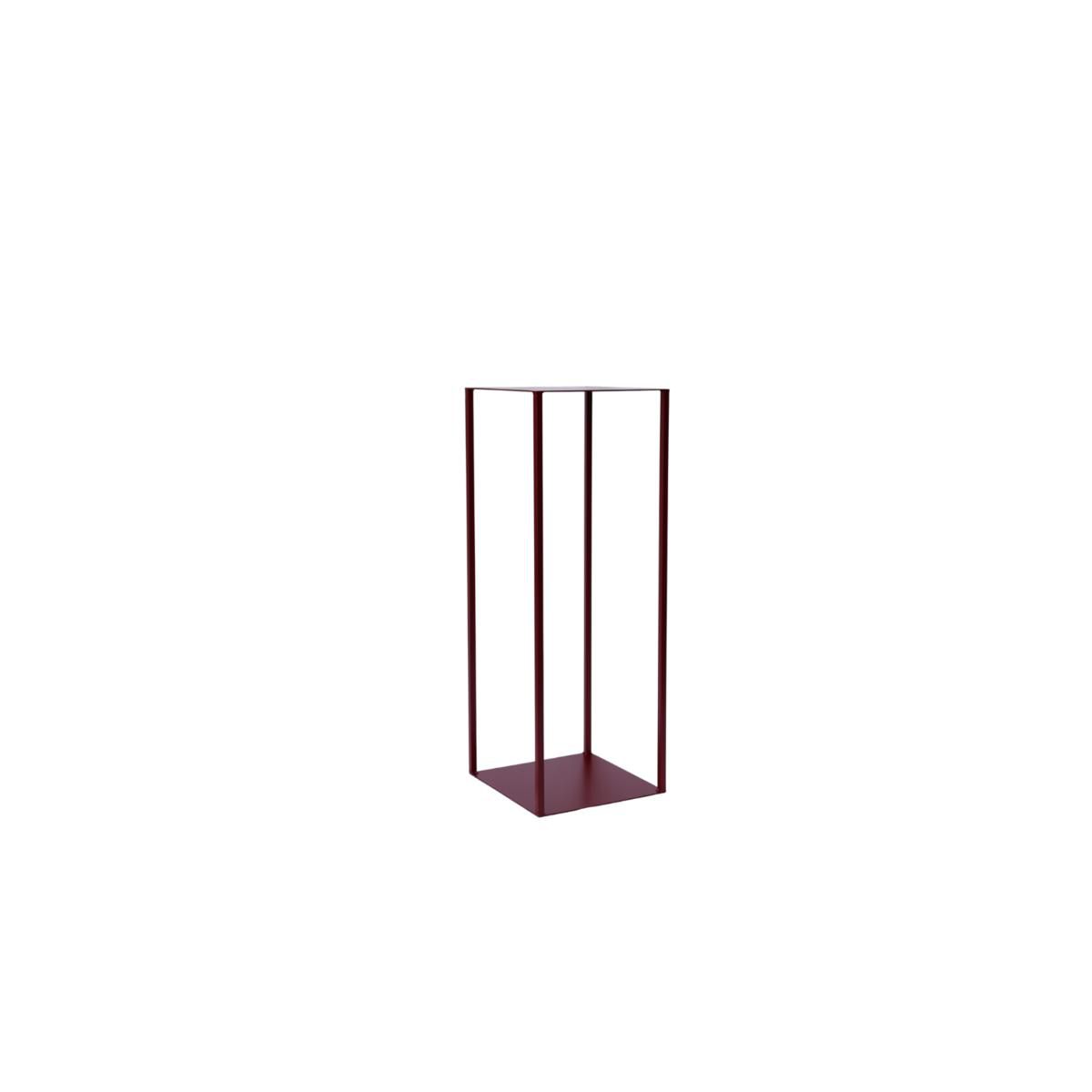 ALZATA FERRO BASE QUADRATA 30X30 CM H.90 CM VINACCIA